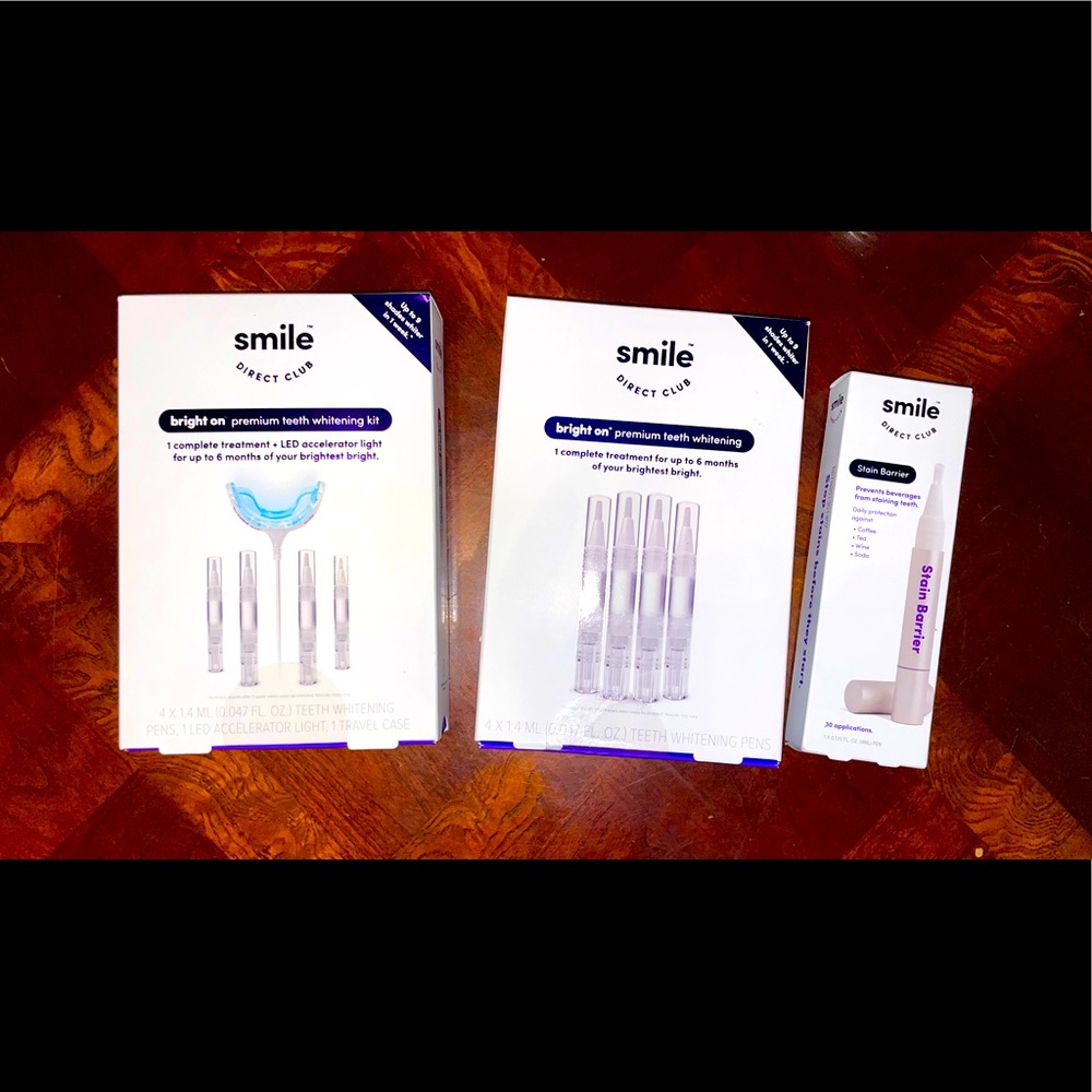 BrightON Premium teeth whitenin kit+gelpens+stain barrier!I used this 4my smile!